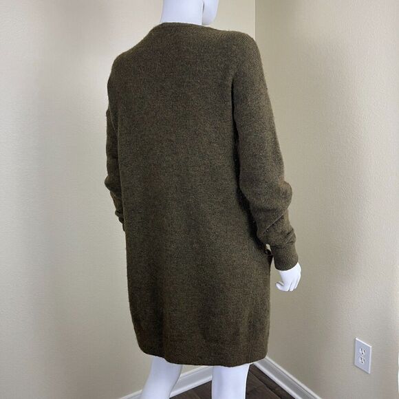 Wilfred Aritzia Women's Size XS Green Aronson Cardigan Sweater Wool Alpaca Cozy - Picture 11 of 12